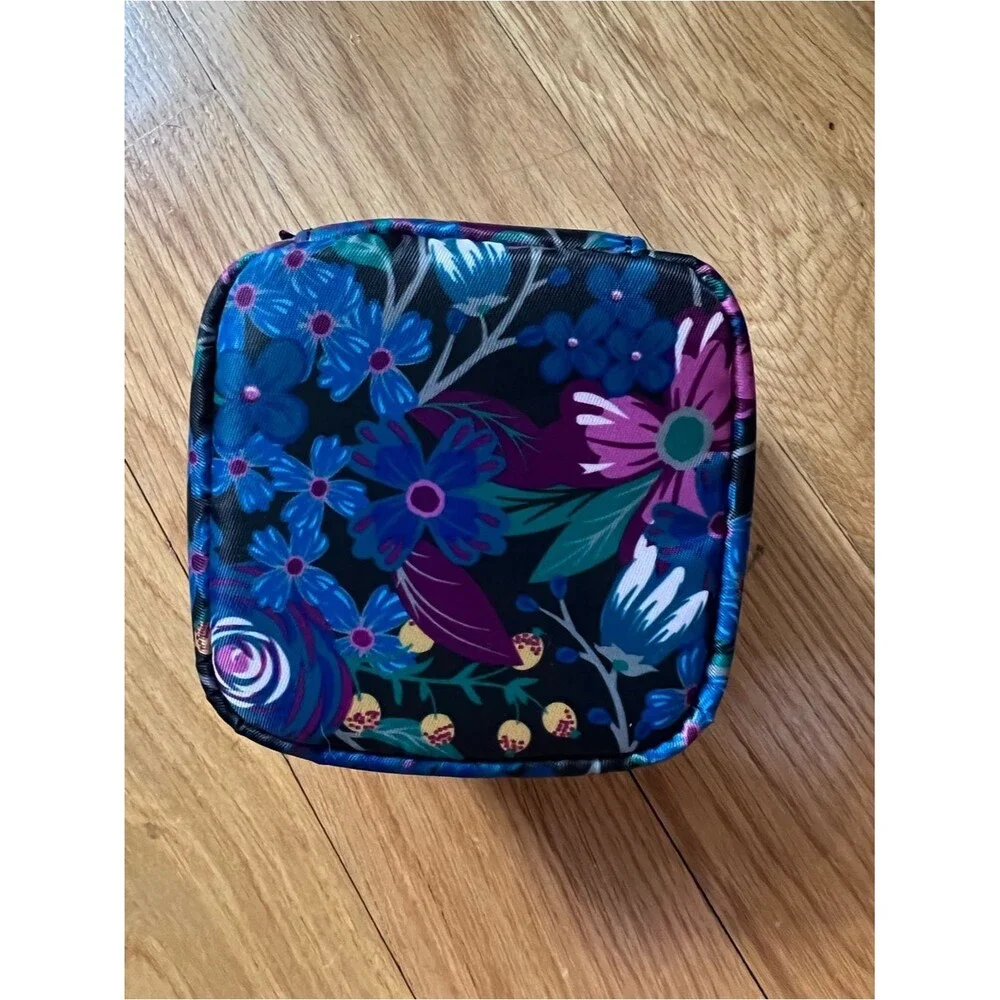 Lug Mini Jewelry Case - Mini Swizzle Floral Purple Blue